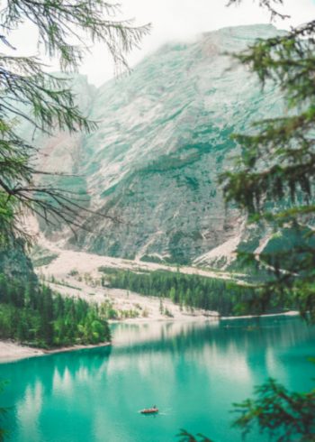 Lake and mountains birthday card