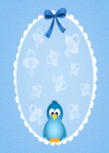 New baby boy card
