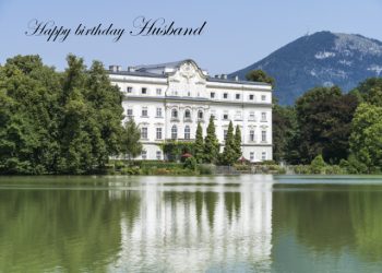 Leopoldskron Palace, Salzburg Husband birthday card