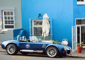 Blue Shelby AC cobra birthday card