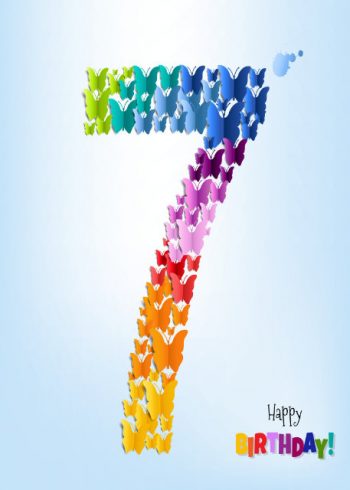 Happy birthday 7 birthday card