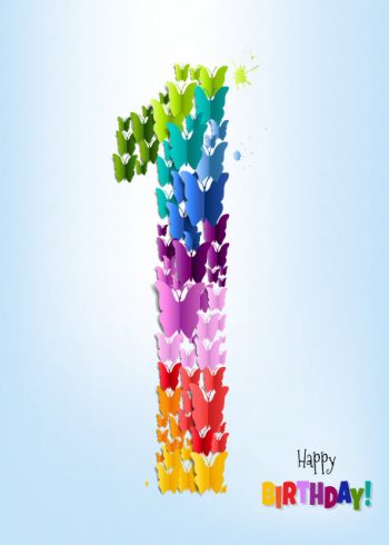 Happy birthday 1 birthday card