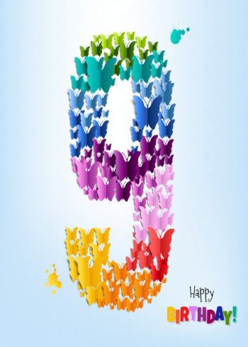 Happy birthday 9 birthday card