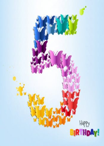 Happy birthday 5 birthday card
