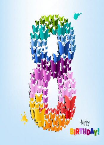 Happy birthday 8 birthday card